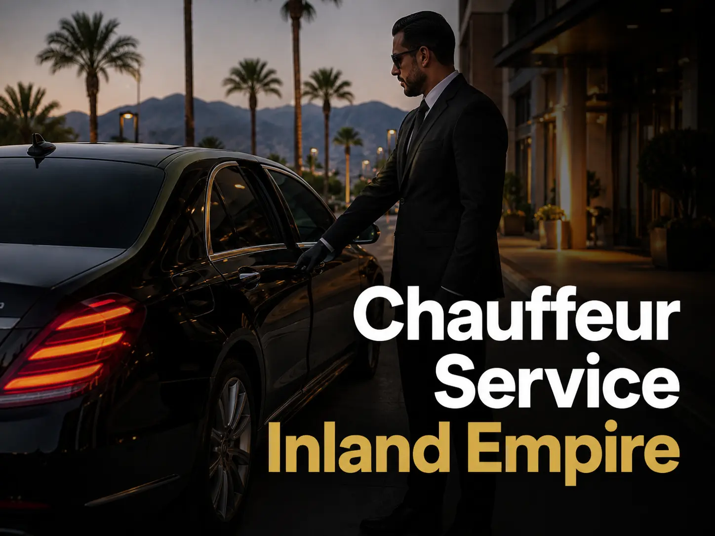 Professional private chauffeur service for Ontario Airport and Inland Empire travelers