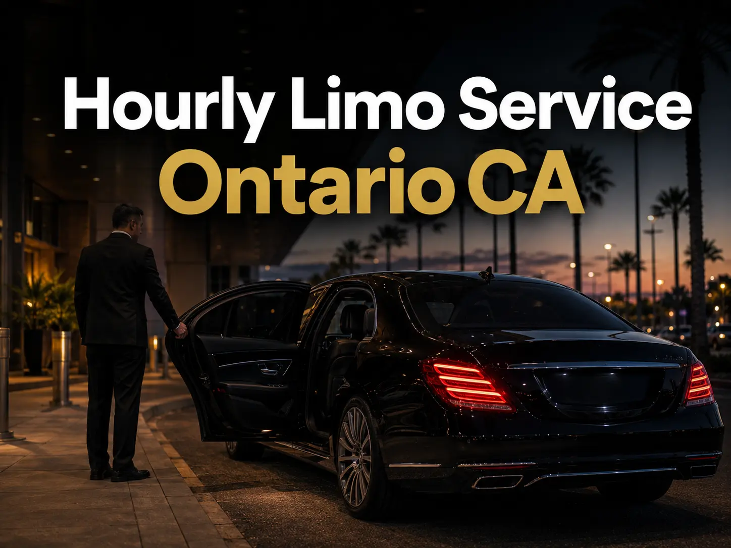 Hourly private car service in Ontario California for flexible transportation schedules