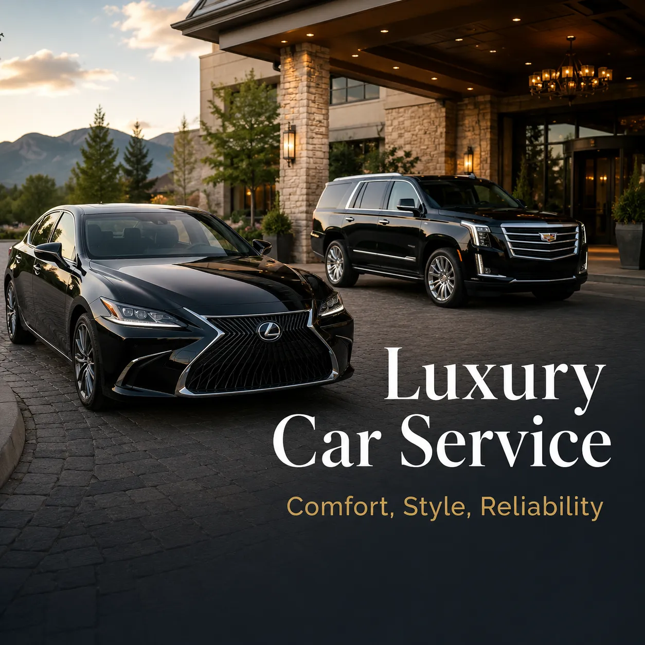 Sedan and SUV options for private Ontario Airport transportation