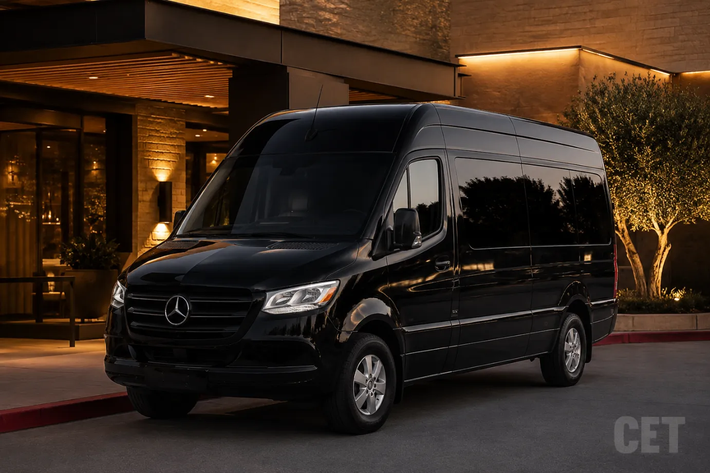 corporate-transportation-client-dinners-business-entertainment-ontario-ca-mercedes-sprinter-van